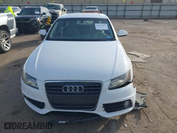 2012 Audi A4 2.0T Premium Plus with VIN WAUEFAFL2CA114766, listed as a IAAI auction lot 41359227 with 158,296 mi miles. Bid and sale history available at carsss.com. Image 11.