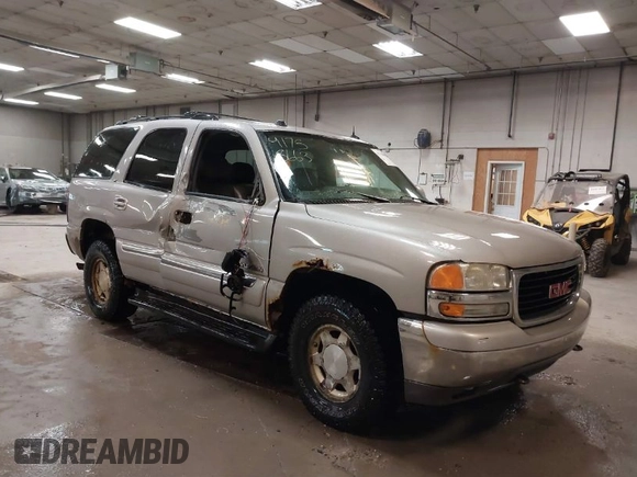 2004 GMC Yukon SLT with VIN 1GKEK13TX4J155865, listed as a IAAI auction lot 41758663 with 281,531 mi miles. Bid and sale history available at carsss.com. Image 1.