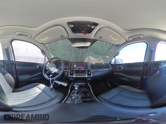 2023 Kia Sorento S with VIN 5XYRL4LC6PG208285, listed as a Copart auction lot 49927455 with 25,216 mi miles and Salvage Title. Bid and sale history available at DreamBid. Image 14.
