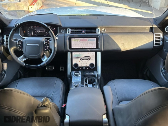 2021 Land Rover Range Rover P525 Westminster with VIN SALGS2SE9MA434035, listed as a Copart auction lot 89409765 with 6,542 mi miles and Salvage title. Bid and sale history available at DreamBid. Image 9.