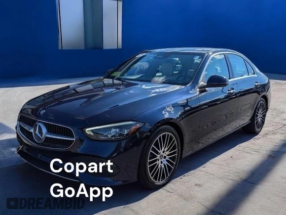 2022 Mercedes-Benz C 300 with VIN W1KAF4HB8NR047902, listed as a Copart auction lot 47275375 with 57,538 mi miles and Clean Title. Bid and sale history available at DreamBid. Image 2.