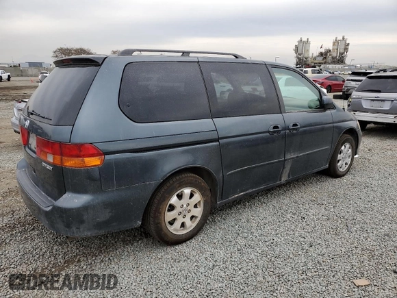 2003 Honda Odyssey EX-L with VIN 5FNRL187X3B122098, listed as a Copart auction lot 47975285 with Not provided miles and Salvage title. Bid and sale history available at DreamBid. Image 3.
