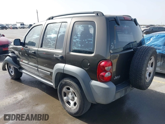 2005 Jeep Liberty Sport with VIN 1J4GK48K05W505248, listed as a IAAI auction lot 41753671 with 172,315 mi miles and . Bid and sale history available at DreamBid. Image 3.