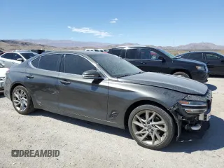 2022 Genesis G70 2.0T with VIN KMTG34TA3NU099562, listed as a Copart auction lot 69646954 with 50,334 mi miles and Salvage Title. Bid and sale history available at carsss.com. Image 4.