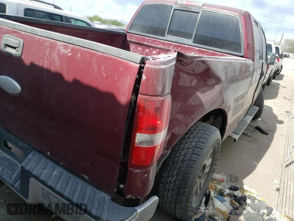 2006 Ford F-150 STX with VIN 1FTRX14W26KD78017, listed as a Copart auction lot 46853235 with 196,436 mi miles and Salvage Title. Bid and sale history available at carsss.com. Image 3.