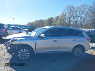 2013 Infiniti JX35 with VIN 5N1AL0MM3DC336945, listed as a IAAI auction lot 41858705 with 114,784 mi miles. Bid and sale history available at carsss.com. Image 15.
