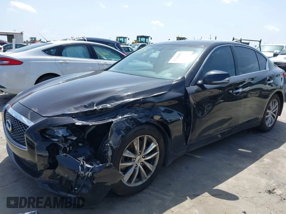 2015 Infiniti Q50 Sport with VIN JN1BV7AP9FM345496, listed as a IAAI auction lot 42700881 with 148,447 mi miles and . Bid and sale history available at DreamBid. Image 16.
