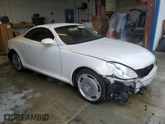 2004 Lexus SC 430 with VIN JTHFN48Y040059843, listed as a Copart auction lot 58517275 with 139,231 mi miles and Salvage title. Bid and sale history available at DreamBid. Image 4.
