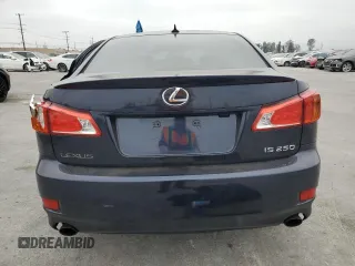 2010 Lexus IS 250 with VIN JTHBF5C21A5111287, listed as a Copart auction lot 53585745 with 158,516 mi miles and Salvage title. Bid and sale history available at DreamBid. Image 6.