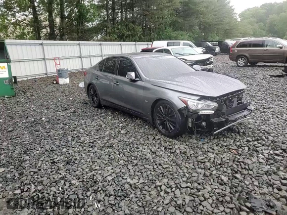 2018 Infiniti Q50 Luxe with VIN JN1EV7AR1JM433482, listed as a Copart auction lot 57093905 with Not provided miles and Salvage title. Bid and sale history available at DreamBid. Image 14.