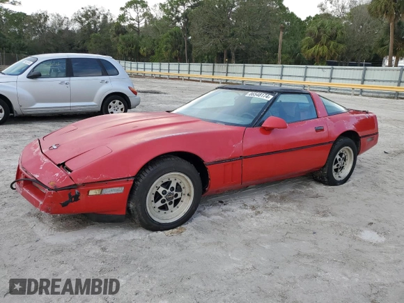 1985 Chevrolet Corvette with VIN 1G1YY0785F5102969, listed as a Copart auction lot 86548174 with 165,459 mi miles and Clean Title. Bid and sale history available at carsss.com. Image 1.