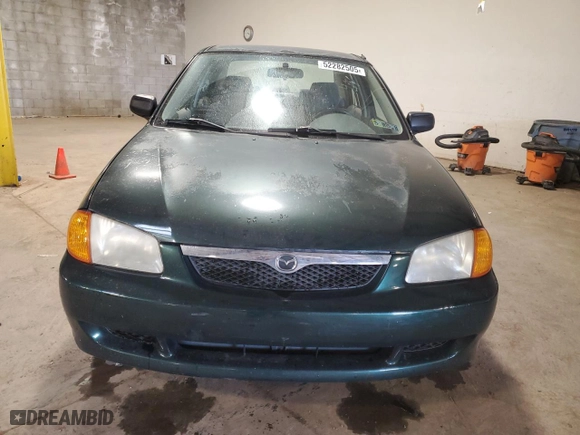 2000 Mazda Protege ES with VIN JM1BJ2216Y0199042, listed as a Copart auction lot 52282505 with 177,868 mi miles and Salvage Title. Bid and sale history available at carsss.com. Image 5.