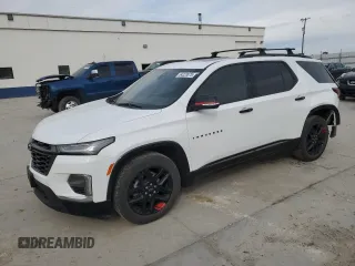 2022 Chevrolet Traverse Premier z VIN 1GNEVKKW7NJ147980, wystawiony jako Copart lot #54220875 z przebiegiem 38 503 mil mil oraz Nie do naprawy • Non repairable. Historia ofert i sprzedaży dostępna na DreamBid. Obrazek 1.