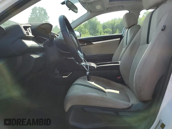 2016 Honda Civic EX-T with VIN 19XFC1F39GE025313, listed as a Copart auction lot 59542395 with 60,624 mi miles and Clean title. Bid and sale history available at DreamBid. Image 7.