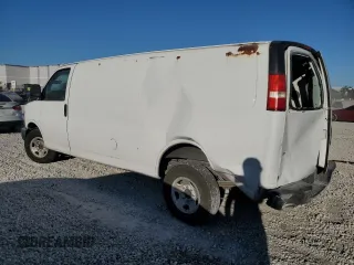 2013 Chevrolet Express Cargo Van with VIN 1GCWGGBA5D1104262, listed as a Copart auction lot 44511665 with 153,283 mi miles and Salvage Title. Bid and sale history available at carsss.com. Image 2.