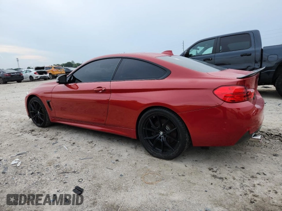 2015 BMW 4 Series 435i with VIN WBA3R1C52FK193827, listed as a Copart auction lot 64019715 with 111,582 mi miles and Salvage title. Bid and sale history available at DreamBid. Image 2.