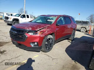 2019 Chevrolet Traverse RS z VIN 1GNERJKWXKJ287807, wystawiony jako Copart lot #48054915 z przebiegiem 69 250 mil mil oraz Szkoda całkowita • Salvage title. Historia ofert i sprzedaży dostępna na DreamBid. Obrazek 1.