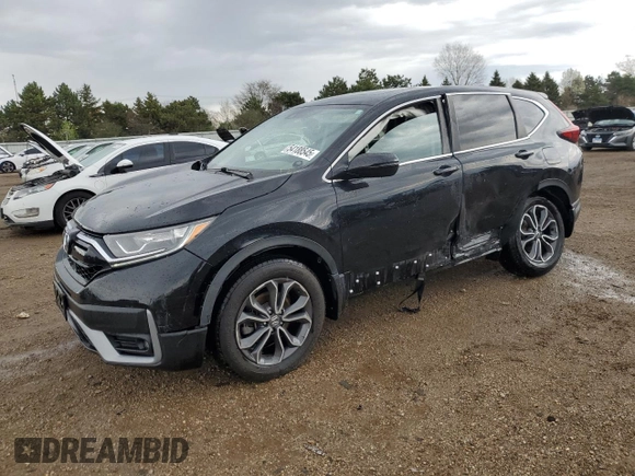 2021 Honda CR-V EX-L с VIN 5J6RW2H8XML007077, выставлен на аукционе Copart как лот 54188545 с пробегом 57 255 миль миль и Списание • Salvage title. История ставок и продаж доступна на DreamBid. Изображение 1.