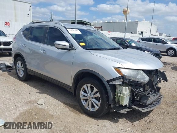 2016 Nissan Rogue S with VIN KNMAT2MT7GP595135, listed as a IAAI auction lot 41807286 with 103,576 mi miles and . Bid and sale history available at DreamBid. Image 1.