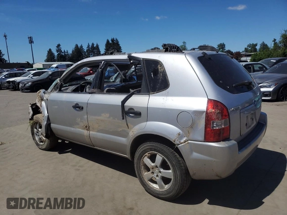 2005 Hyundai Tucson GL with VIN KM8JM12B25U076246, listed as a Copart auction lot 54030704 with 0 mi miles and Salvage Title. Bid and sale history available at carsss.com. Image 2.