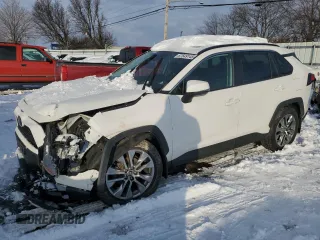 2019 Toyota RAV4 XLE Premium with VIN 2T3A1RFV6KW045015, listed as a Copart auction lot 87649145 with 48,311 mi miles and Salvage Title. Bid and sale history available at carsss.com. Image 1.