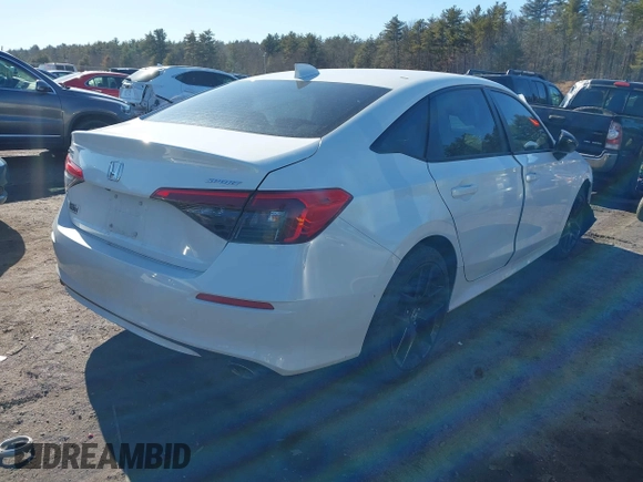 2023 Honda Civic Sedan Sport with VIN 2HGFE2F57PH510749, listed as a IAAI auction lot 41702390 with 31,820 mi miles. Bid and sale history available at carsss.com. Image 4.
