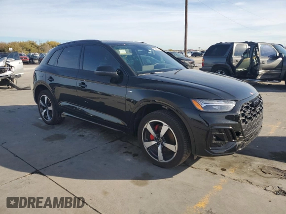 2024 Audi Q5 S line Premium Plus with VIN WA1EABFY5R2036077, listed as a Copart auction lot 80587784 with 6,047 mi miles and Salvage Title. Bid and sale history available at DreamBid. Image 4.