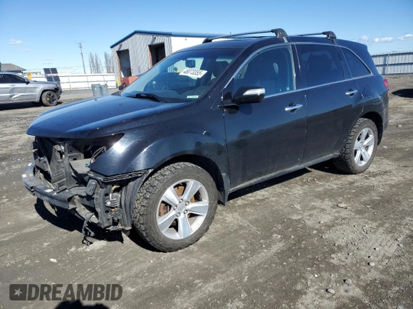2010 Acura MDX with VIN 2HNYD2H29AH502540, listed as a Copart auction lot 48073355 with 185,389 mi miles and Salvage Title. Bid and sale history available at carsss.com. Image 1.