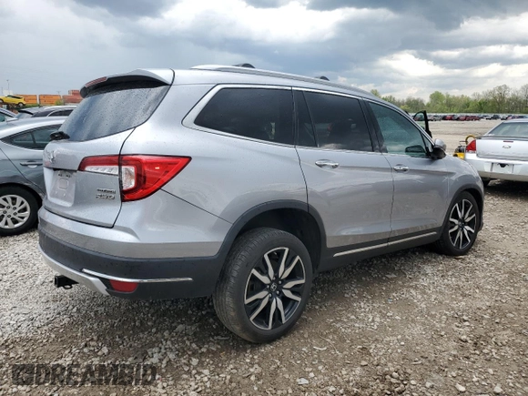 2022 Honda Pilot Touring 7-Passenger with VIN 5FNYF6H69NB019572, listed as a Copart auction lot 55446895 with 82,424 mi miles and Salvage title. Bid and sale history available at DreamBid. Image 3.
