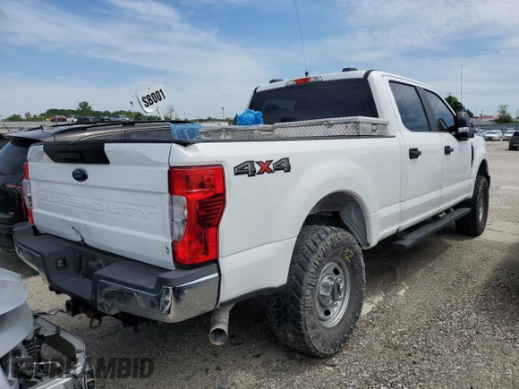 2020 Ford F-250 XL with VIN 1FT7W2B6XLEE09477, listed as a Copart auction lot 54715735 with Not provided miles and Clean title. Bid and sale history available at DreamBid. Image 3.