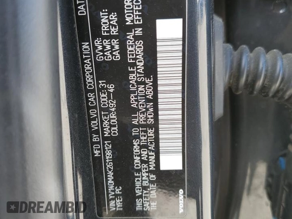 2016 Volvo S80 T5 Drive-E z VIN YV140MAK2G1198121, wystawiony jako Copart lot #57488305 z przebiegiem 113 395 mil mil oraz Szkoda całkowita • Salvage title. Historia ofert i sprzedaży dostępna na DreamBid. Obrazek 12.