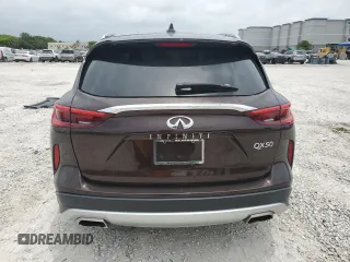 2020 Infiniti QX50 Luxe with VIN 3PCAJ5M18LF107837, listed as a Copart auction lot 62527265 with 52,928 mi miles and Clean title. Bid and sale history available at DreamBid. Image 6.