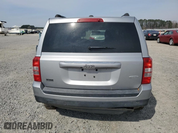 2017 Jeep Patriot Latitude with VIN 1C4NJPFB2HD102814, listed as a Copart auction lot 48924295 with 166,106 mi miles and Salvage Title. Bid and sale history available at DreamBid. Image 6.