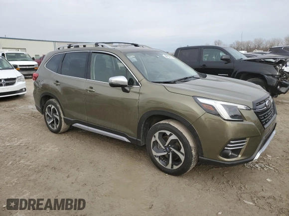 2023 Subaru Forester Touring with VIN JF2SKARC4PH524478, listed as a Copart auction lot 48134965 with 28,765 mi miles and Salvage Title. Bid and sale history available at carsss.com. Image 4.