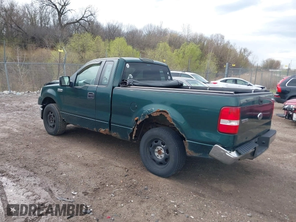 2007 Ford F-150 XL with VIN 1FTRF12287NA51298, listed as a IAAI auction lot 42100081 with 174,989 mi miles. Bid and sale history available at carsss.com. Image 3.