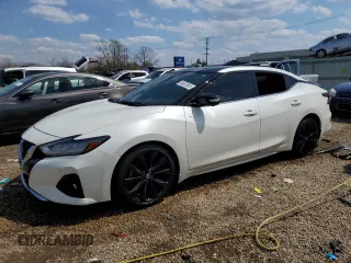 2020 Nissan Maxima SR z VIN 1N4AA6EV5LC376744, wystawiony jako Copart lot #54367555 z przebiegiem 13 828 mil mil oraz Szkoda całkowita • Salvage title. Historia ofert i sprzedaży dostępna na DreamBid. Obrazek 1.