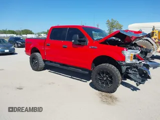 2018 Ford F-150 XL with VIN 1FTEW1E53JFA02130, listed as a IAAI auction lot 41769332 with 186,681 mi miles. Bid and sale history available at carsss.com. Image 1.