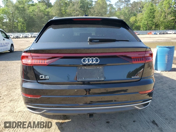 2019 Audi Q8 Premium Plus with VIN WA1BVAF13KD043155, listed as a Copart auction lot 52559895 with 66,711 mi miles and Salvage title. Bid and sale history available at DreamBid. Image 6.