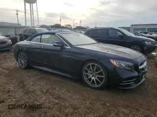 2020 Mercedes-Benz S with VIN W1KXK8DB7LA050420, listed as a Copart auction lot 80729474 with 24,044 mi miles and Salvage Title. Bid and sale history available at DreamBid. Image 4.