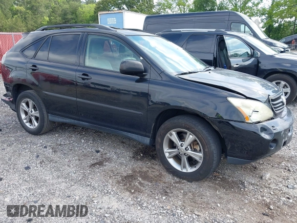 2006 Lexus RX 400h with VIN JTJGW31U560001666, listed as a IAAI auction lot 42257070 with 267,244 mi miles and . Bid and sale history available at DreamBid. Image 1.