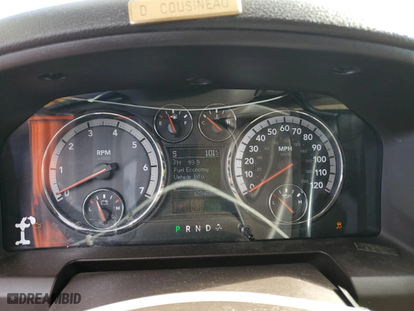 2010 Dodge Ram 1500 SLT with VIN 1D7RB1CP2AS141633, listed as a Copart auction lot 69499904 with 129,488 mi miles and Salvage Title. Bid and sale history available at carsss.com. Image 9.