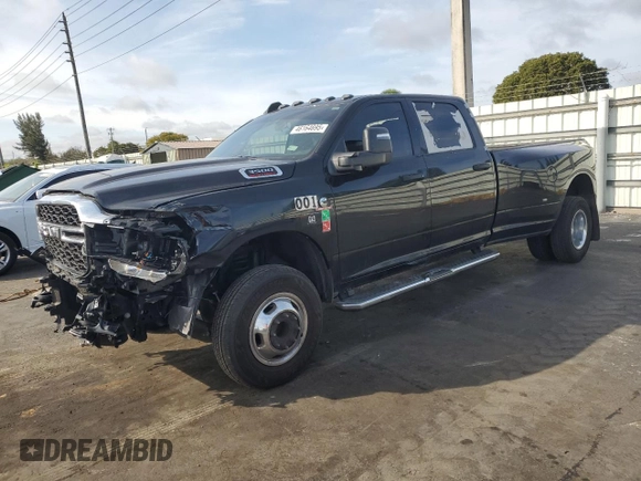 2023 Ram 3500 Tradesman with VIN 3C63RRGL1PG509583, listed as a Copart auction lot 46164695 with 89,525 mi miles and Salvage Title. Bid and sale history available at carsss.com. Image 1.