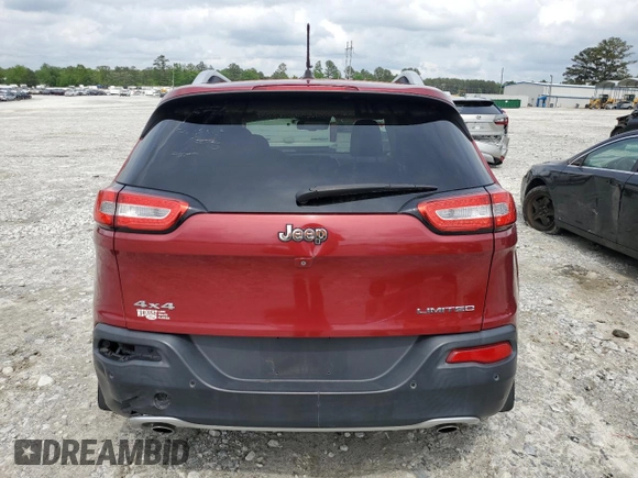 2014 Jeep Cherokee Limited with VIN 1C4PJMDS1EW278621, listed as a Copart auction lot 54518955 with 208,861 mi miles and Salvage Title. Bid and sale history available at DreamBid. Image 6.