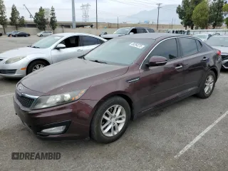 2013 Kia Optima LX z VIN 5XXGM4A74DG102024, wystawiony jako Copart lot #58264275 z przebiegiem 128 594 mil mil oraz Szkoda całkowita • Salvage title. Historia ofert i sprzedaży dostępna na DreamBid. Obrazek 1.