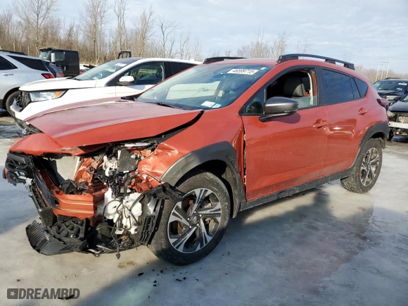 2024 Subaru Crosstrek Premium with VIN JF2GUADC6RH375002, listed as a Copart auction lot 46599715 with NaN miles and Salvage Title. Bid and sale history available at carsss.com. Image 1.