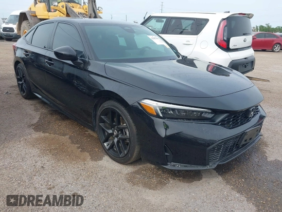 2025 Honda Civic Sport with VIN 2HGFE2F50SH507426, listed as a IAAI auction lot 42087091 with 9,660 mi miles and . Bid and sale history available at DreamBid. Image 1.