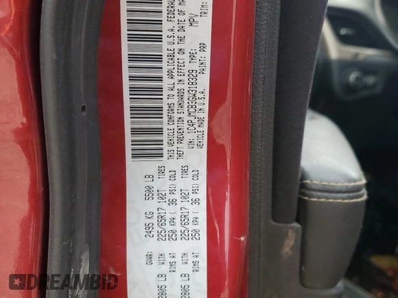 2016 Jeep Cherokee Altitude with VIN 1C4PJMCB3GW318329, listed as a Copart auction lot 56524905 with Not provided miles and Salvage title. Bid and sale history available at DreamBid. Image 12.