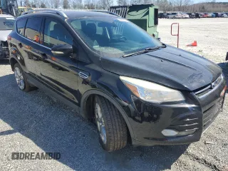 2016 Ford Escape Titanium with VIN 1FMCU9J98GUA77653, listed as a Copart auction lot 49594515 with 186,002 mi miles and Salvage Title. Bid and sale history available at DreamBid. Image 4.