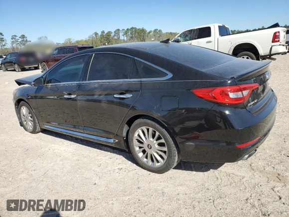 2015 Hyundai Sonata 2.4L Sport with VIN 5NPE34AF0FH043904, listed as a Copart auction lot 49874805 with 141,205 mi miles and Salvage Title. Bid and sale history available at carsss.com. Image 2.