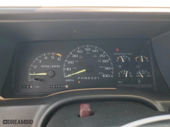 1996 Chevrolet Tahoe with VIN 3GNEK18R1TG171274, listed as a Copart auction lot 52380325 with 161,438 mi miles and Clean Title. Bid and sale history available at carsss.com. Image 9.